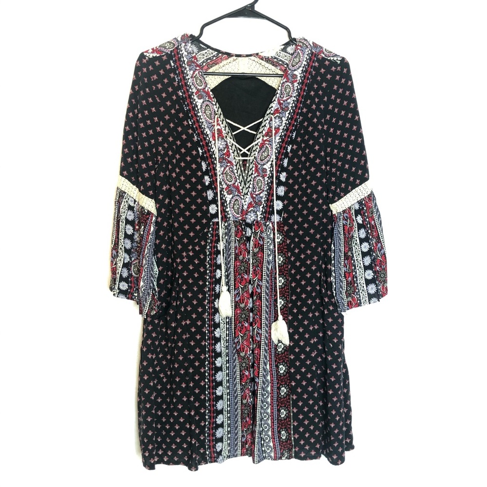 ANTHROPOLOGIE Entro Boho Peasant Babydoll Dress